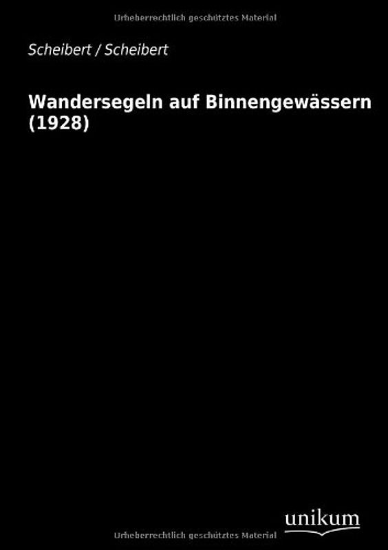 Wandersegeln auf Binnengewässern (1928)
