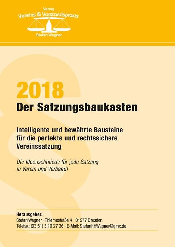 Der Satzungsbaukasten 2018