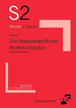 Die staatsanwaltliche Assessorklausur