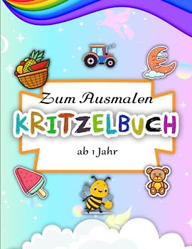 Kritzelbuch Bauernhof ab 1 Jahr - Perfekte Geschenk: Zum Ausmalen, Kritzeln und Vollenden | Ausmalbuch Kinder