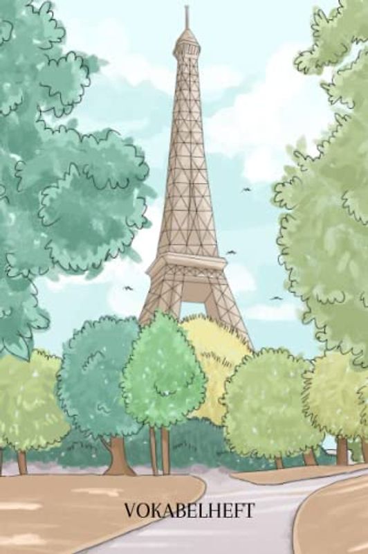 Vokabelheft: Vokabelheft Französisch, 60 Seiten mit je 3 Spalten, A5