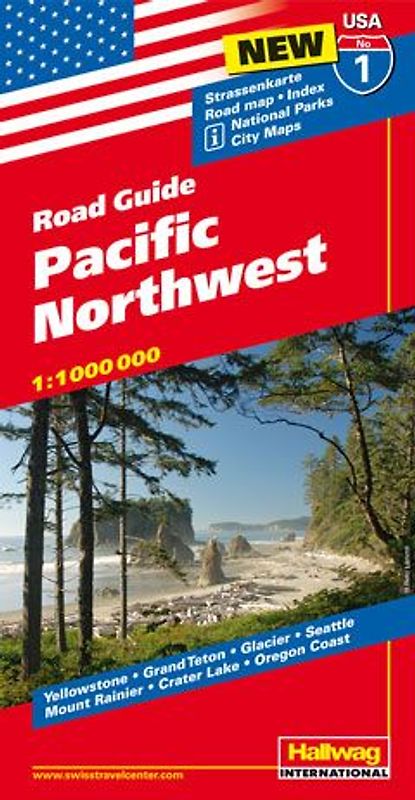 Pacific Northwest Strassenkarte 1:1 Mio. Road Guide Nr. 1
