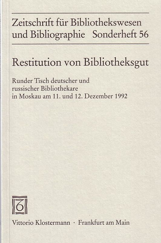 Restitution von Bibliotheksgut