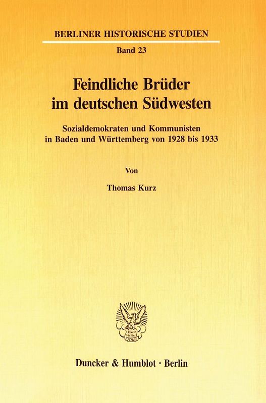 Feindliche Brüder im deutschen Südwesten.