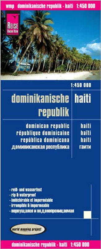 Reise Know-How Landkarte Dominikanische Republik, Haiti / Dominican Republic, Haiti (1:450.000)