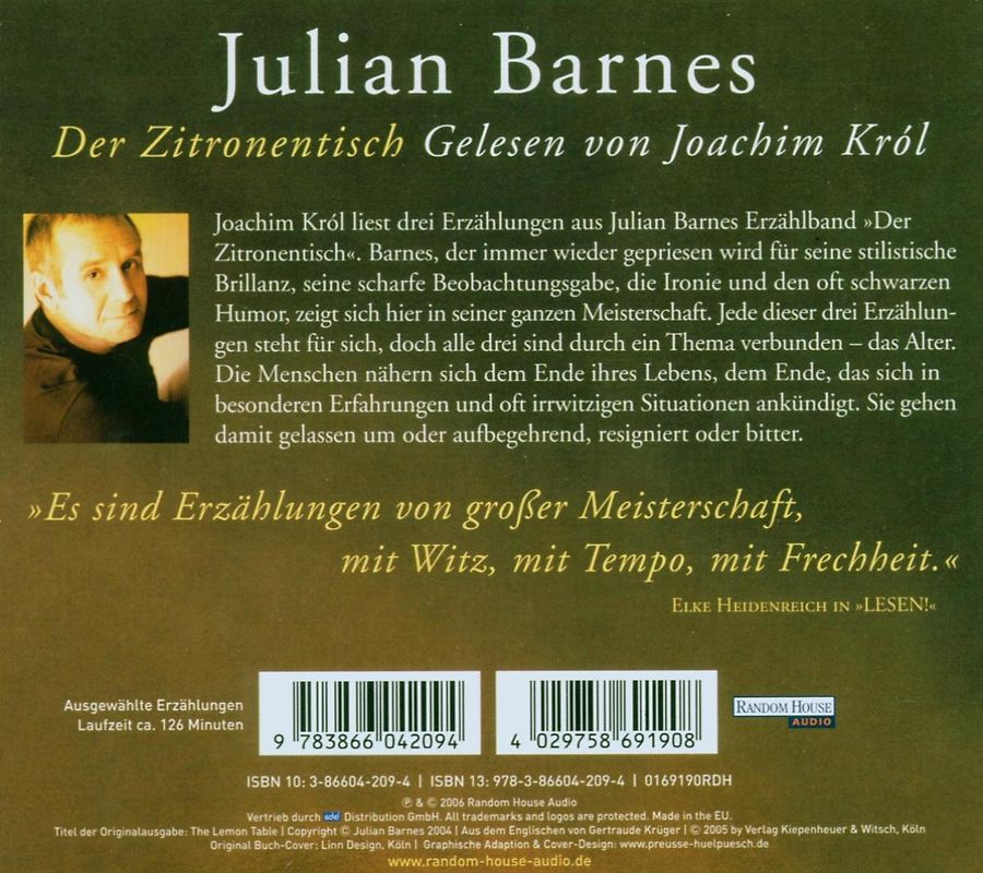 Joachim Krol - Der Zitronentisch