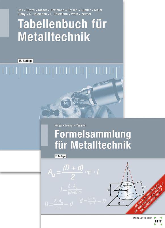 Paketangebot Tabellenbuch für Metalltechnik und Formelsammlung für Metalltechnik