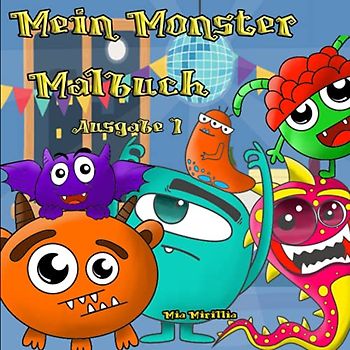 Mein Monster Malbuch: Monsterstarkes Ausmalbuch für Jungen und Mädchen ab 4 Jahren