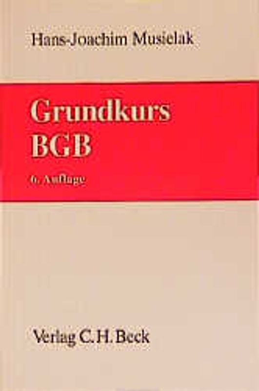 Grundkurs BGB