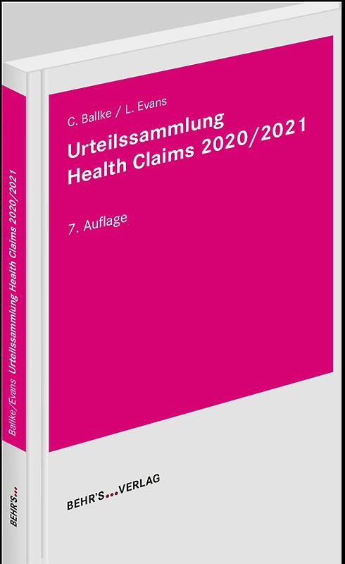 Urteilssammlung Health-Claims 2021