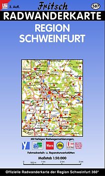 Radwanderkarte Region Schweinfurt