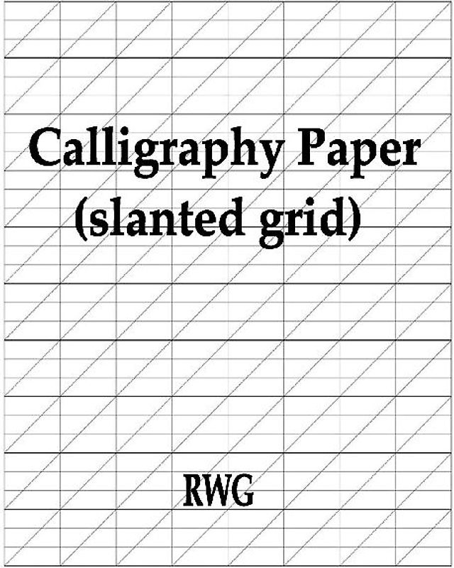 Calligraphy Paper (slanted grid)