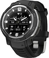 Garmin Instinct Crossover 45 mm noir et bracelet en silicone noir