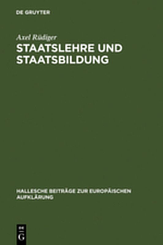 Staatslehre und Staatsbildung