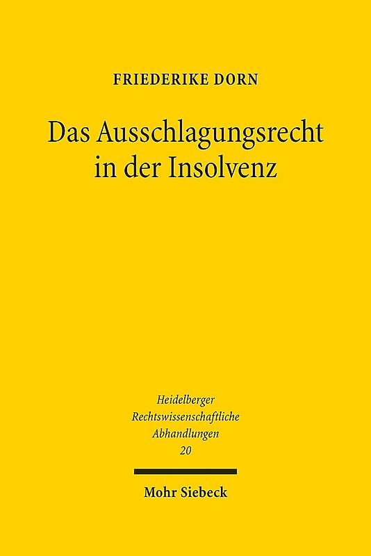 Das Ausschlagungsrecht in der Insolvenz