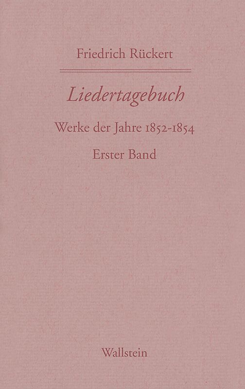 Liedertagebuch VII-IX