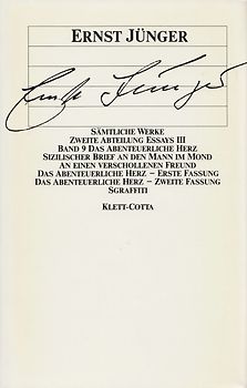 Sämtliche Werke / Das Abenteuerliche Herz. Essays III