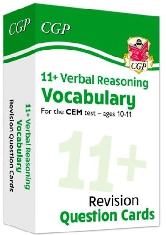 11+ CEM Revision Question Cards: Verbal Reasoning Vocabulary - Ages 10-11