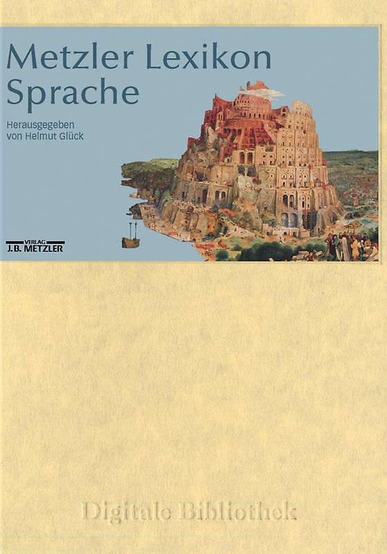 Digitale Bibliothek 34: Metzler Lexikon Sprache MacOS