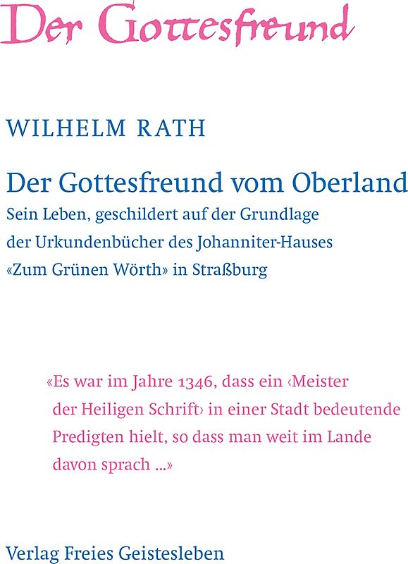 Der Gottesfreund vom Oberland