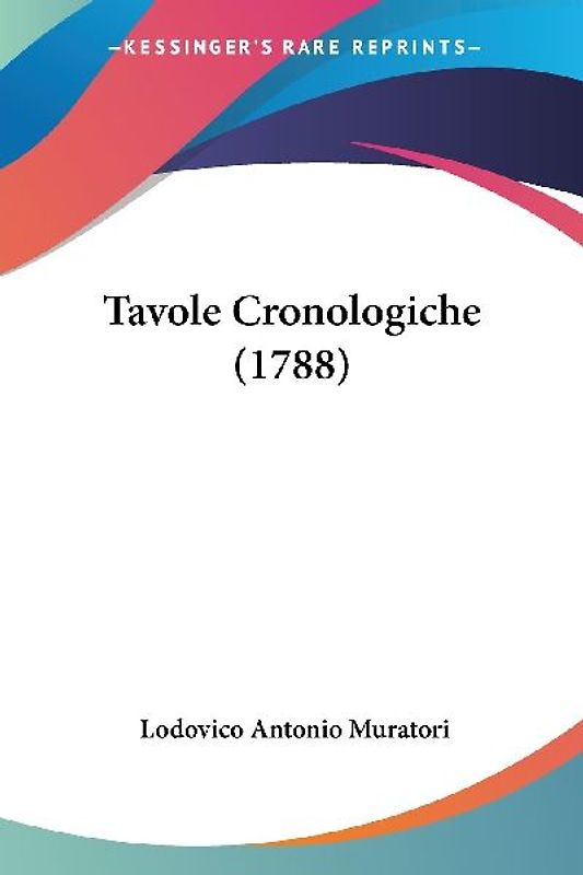 Tavole Cronologiche (1788)