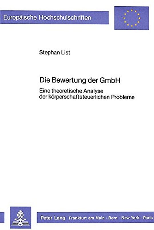 Die Bewertung der GmbH