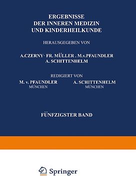 Ergebnisse der Inneren Medizin und Kinderheilkunde