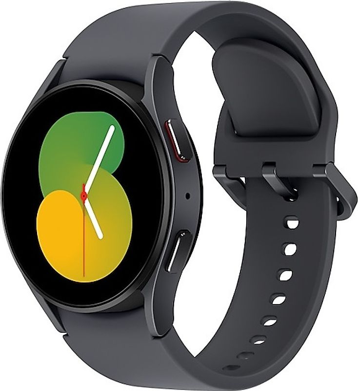 Samsung Galaxy Watch5 40 mm Boîtier en aluminium couleur graphite avec bracelet Sport M/L couleur graphite [Wi-Fi + 4G]