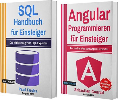 SQL Handbuch für Einsteiger + Angular Programmieren für Einsteiger (Hardcover)