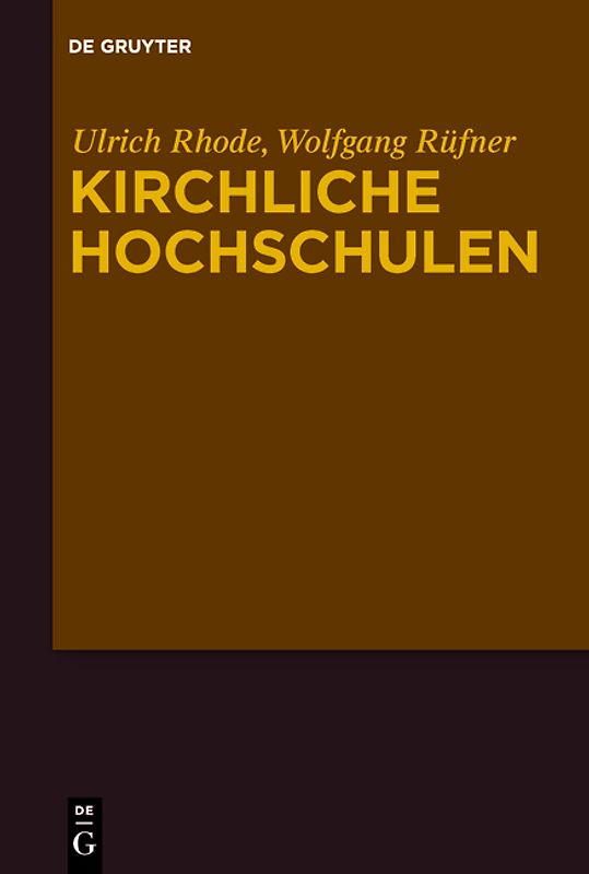 Kirchliche Hochschulen