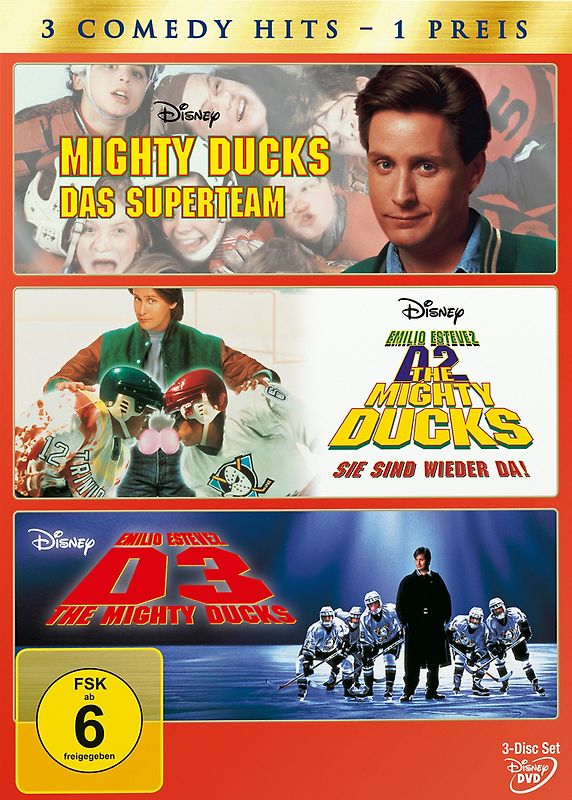 Mighty Ducks 1-3 [3 DVDs] DVD