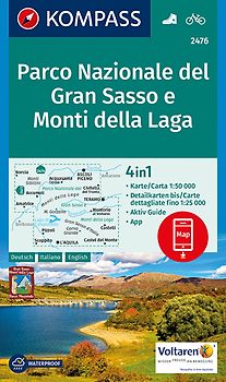 KOMPASS Wanderkarte Parco Nazionale del Gran Sasso e Monti della Laga