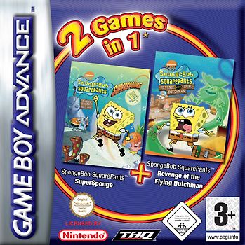 2 Games in 1: SpongeBob Squarepants - Supersponge / SpongeBob Squarepants - Revenge of the Flying Dutchman Nintendo Game Boy Advance