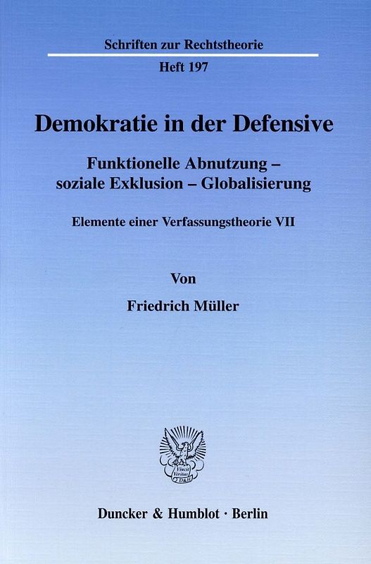 Demokratie in der Defensive.