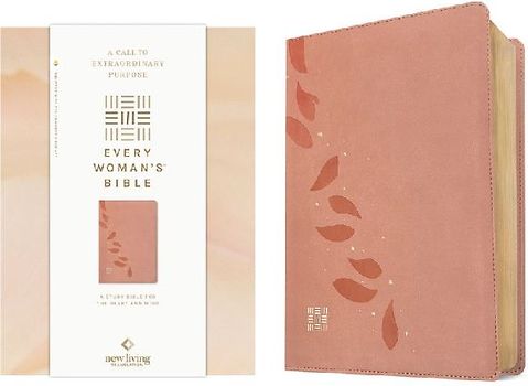NLT Every Woman's Bible, Filament Enabled (Leatherlike, Pink Petals, Red Letter)