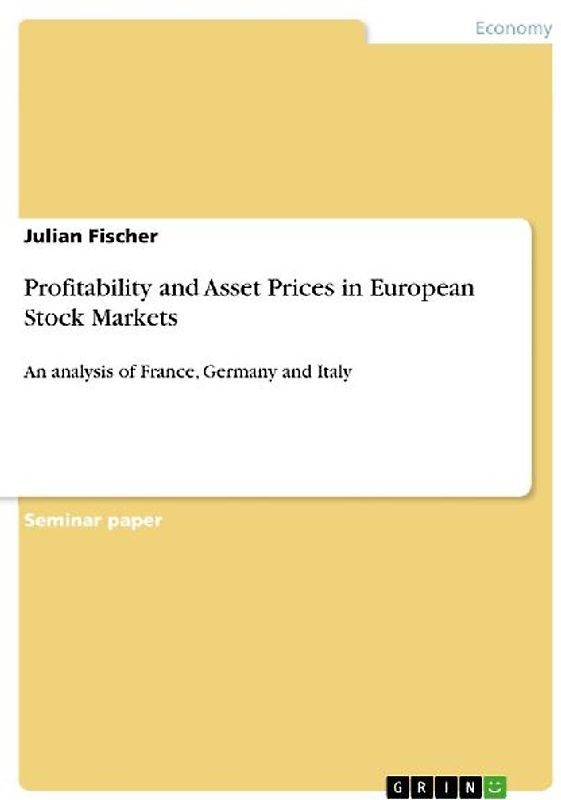 Profitability and Asset Prices in European Stock Markets