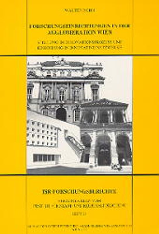 Forschungseinrichtungen in der Agglomeration Wien