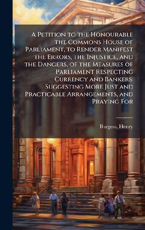 A Petition to the Honourable the Commons House of Parliament, to Render Manifest the Errors, the Injustice, and the Dangers, of the Measures of Parliament Respecting Currency and Bankers