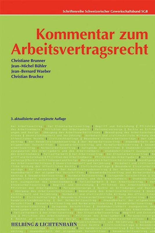Kommentar zum Arbeitsvertragsrecht