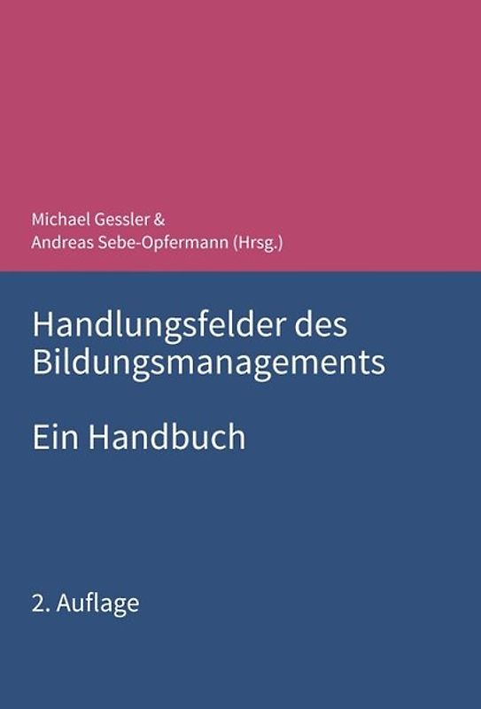 Handlungsfelder des Bildungsmanagements