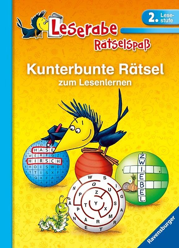 Leserabe: Kunterbunte Rätsel zum Lesenlernen (2. Lesestufe)