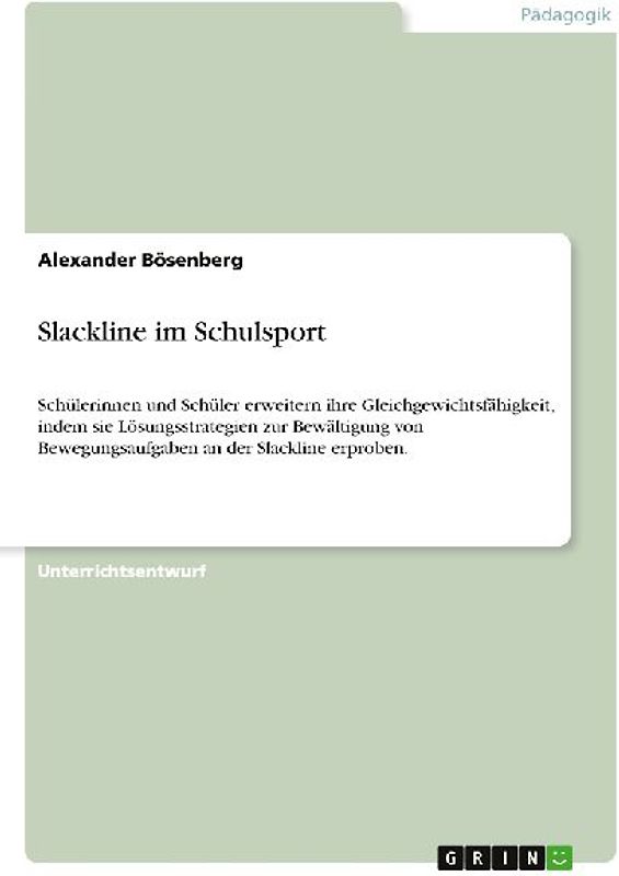 Slackline im Schulsport