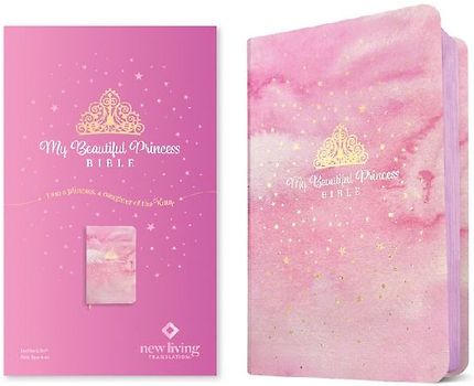 My Beautiful Princess Bible NLT (Leatherlike, Pink Sparkles)