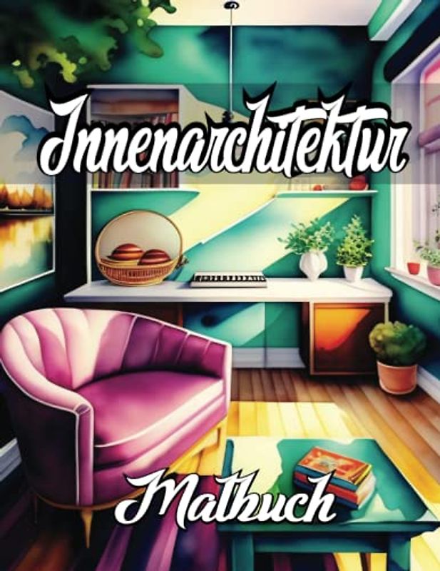 Innenarchitektur Malbuch: Genießen Sie Entspannung mit erstaunlichen Malvorlagen zum Thema Haus, die Stress abbauen und den Geist beruhigen.