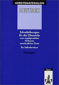 Schreibübungen. Lösungsheft