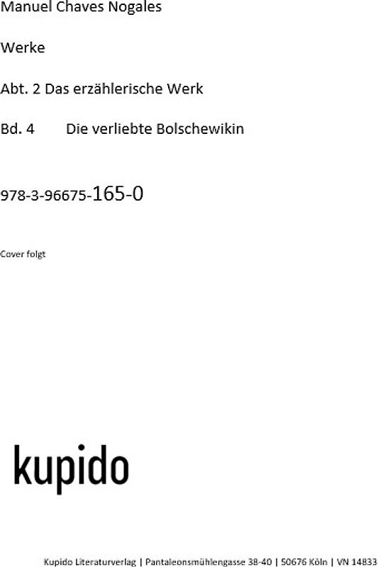 Die verliebte Bolschewikin