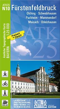 ATK25-N10 Fürstenfeldbruck (Amtliche Topographische Karte 1:25000)