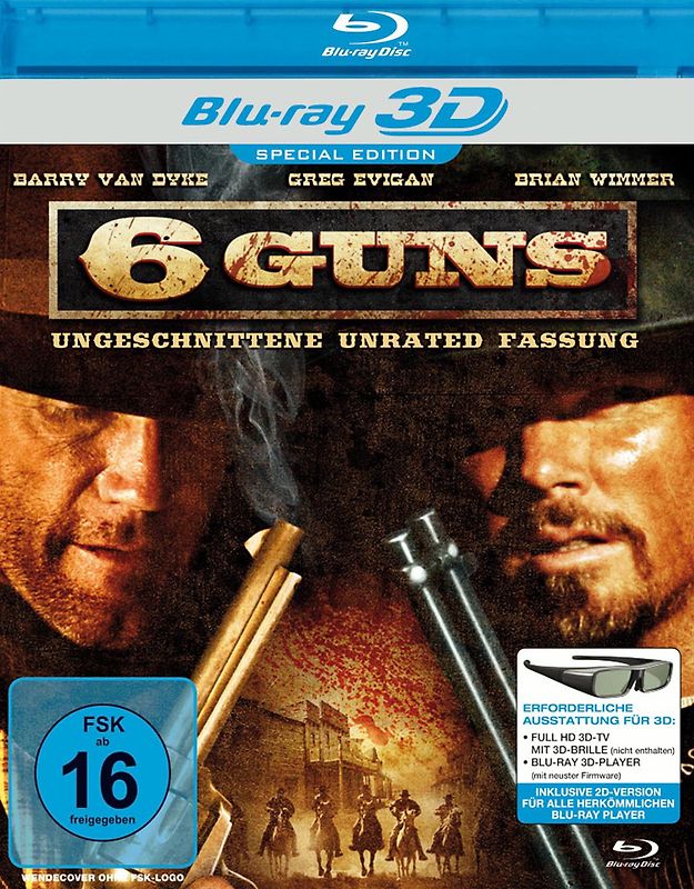 6 Guns [Real 3D-Edition] 3D Blu-ray Disc