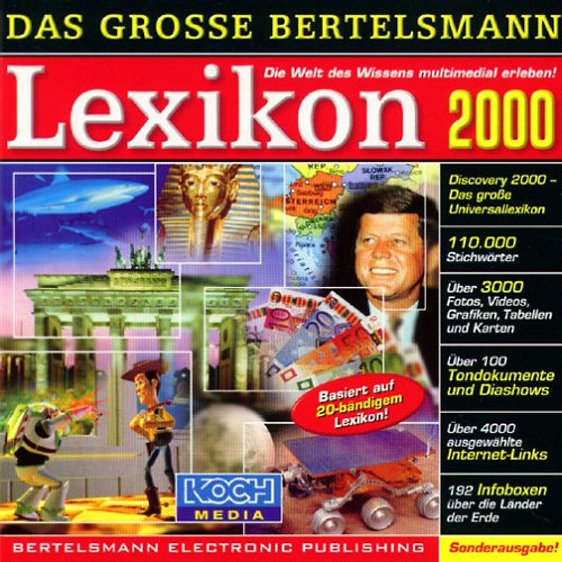 Das grosse Bertelsmann Lexikon 2000. CD- ROM für Windows 95/98/ NT4.0. Discovery 2000 - Das grosse Universallexikon. Sonderausgabe