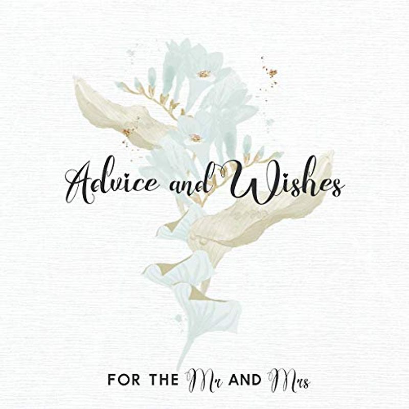 Advice and Wishes For the Mr and Mrs: Guestbook . Bridal Wedding Shower Activity . Well Wishes Cards . Wedding Wishing Advice Cards . Bridal Shower ... Addition to Your Wedding Reception Decoration